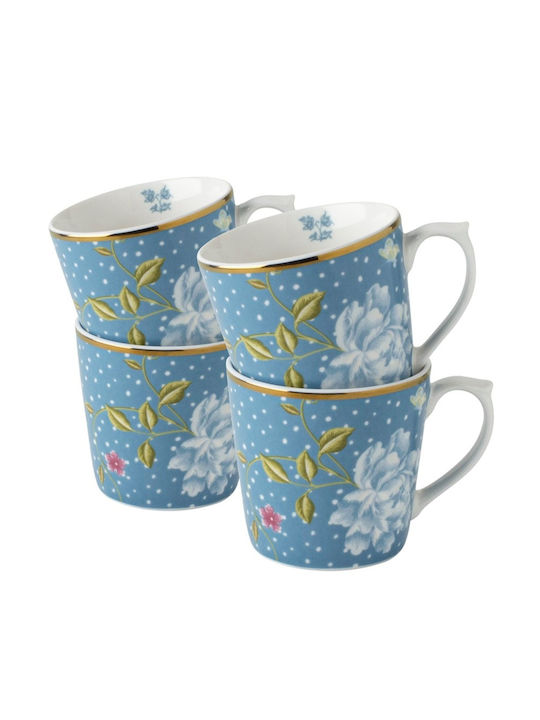 Set Porcelain Mugs Seaspray Uni 32cl Set 4 Pieces Laura Ashley Heritage La182792 00053353