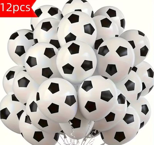 Satz 12 Große Luftballons Thema Fußballball
