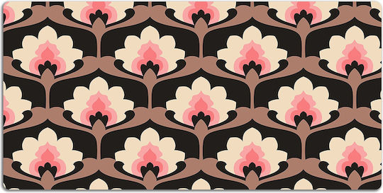 Tulup Σουμέν Γραφείου Dekoratives Schutzstück Home Office Blumenmuster 120x60 Cm