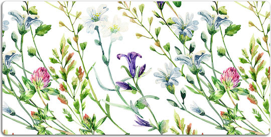 Decorative Desk Pad Home Office Wild Flowers 100x50 Cm