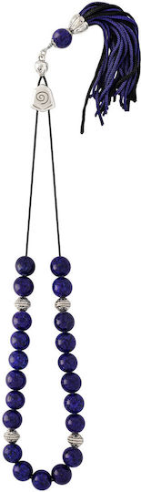 Kiriakos Gofas Lapis Sorgenperlen aus Silber Länge 1.1cm Silber