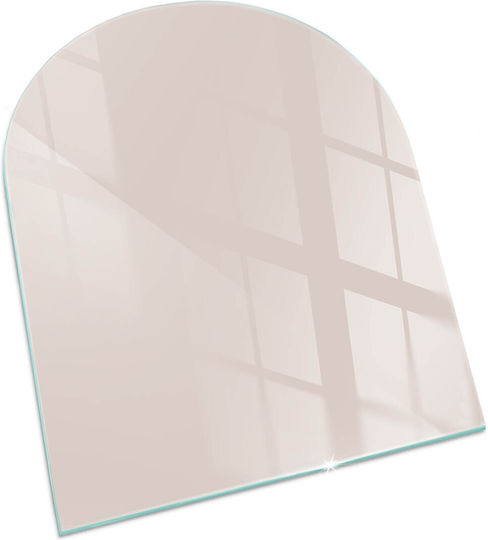 Kaminzubehör und -teile Schutzglas Gehärtet Vorne Kamin Rosa 80x70 Cm