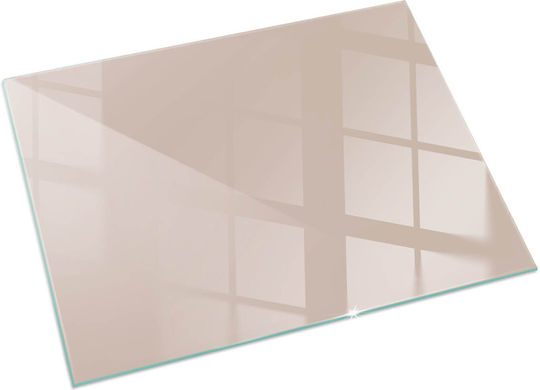 Kaminzubehör und -teile Tulup Platte Für Kamin Vorne Gehärtetes Glas Offene Braun 60x40 cm