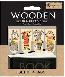 Книгоразделители Дървени Cozywood Комплект 4 Бройки Dogies Книгоразделители Дървени Cozywood Комплект 4 Бройки Dogies