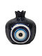 Tabletop Lucky Charm Pomegranate Blue Ceramic 9x10cm 1pcs