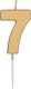 Cake Candle Number 7 Gold – 5 Pieces