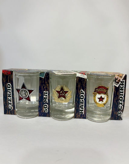 Shot Glasses made of Glass 3pcs