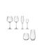 Crystal Bohemia Set of Glasses for White and Red Wine made of Crystal Stemmed 580ml 36pcs