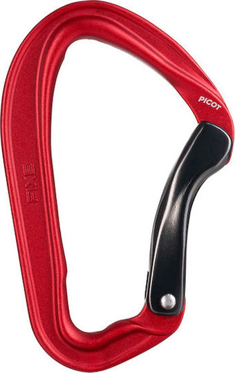Classic Carabiner Fixe Climbing Picot Curve Red