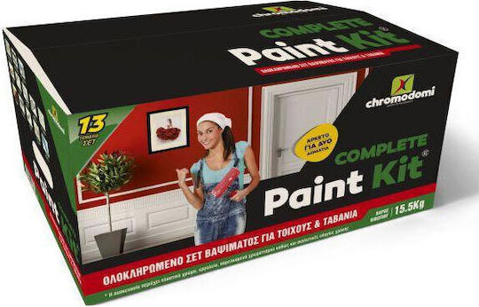Chromodomi Complete Paint Set for Interior Spaces Plastic Paint & Water Paint