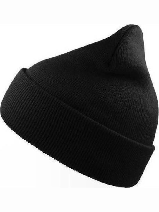 Beanie Unisex Beanie Knitted in Black color
