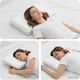 vidaXL Bamboo Sleep Pillow Polyester 60x40x10cm