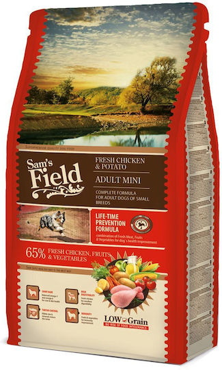 Sam's Field 8kg Dry Food for Adult Small Breed Dogs with Chicken and Potatoes