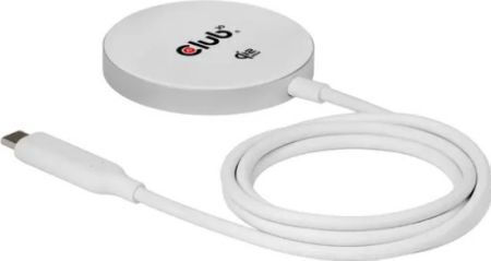 Club3D Kabelloses Ladegerät (Qi Pad) 25W Weißs (CAC-3026)