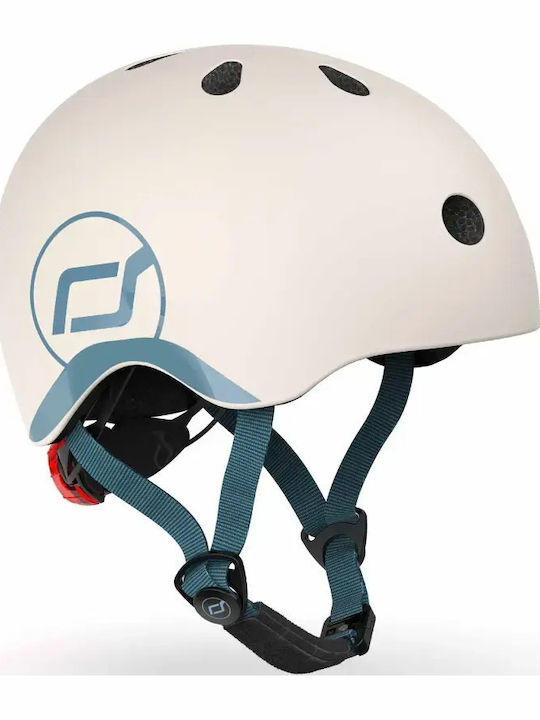 Scoot & Ride Kids' Helmet for City Bike Gray wi...