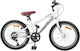 vidaXL 24" Kinder Fahrrad BMX Weiß