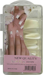 Federmäppchen Nagelspitzen in Beige Farbe 100Stück