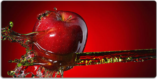 Desk Protector Keyboard Mouse Red Apple 120x60 Cm