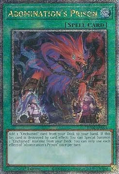 Abomination S Prison V.5 Quarter Century Single Card (EN)
