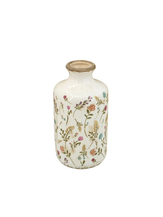 Artekko Decorative Vase Aging White 11x11x21cm