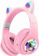 Kuromi Bluetooth Wireless Over Ear Headphones Pink