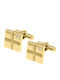 Tumi Cufflinks from Steel in Gold Color