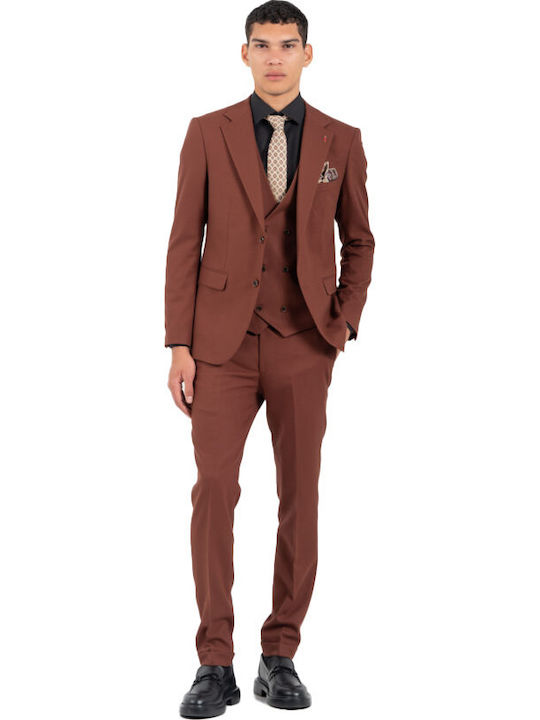 Vittorio Artist Men's Suit Cinnamon