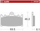Moto-master Metallic Motorcycle Brake Pads 402705 1 Set 1 Caliper