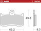 Moto-master Metallic Motorcycle Brake Pads 406005 1 Set 1 Caliper