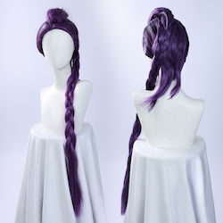 Carnival Wig with Braids Purple