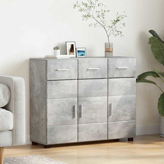 Sideboard Wooden Grey 88.5x30.5x73cm