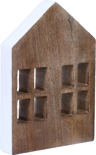 Muse Deco Home Wooden Mango Natural White 12x2.5xh18cm 6 Pieces