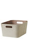 Espiel Set of Decorative Baskets Fabric White 30.5x30.5x15.2cm 6pcs