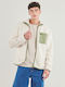 Herren Fleecejacke Silver Lining/Oil Green
