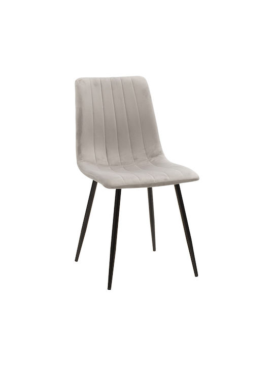 Noor Dining Room Velvet Chair Grey Velvet 44x53...