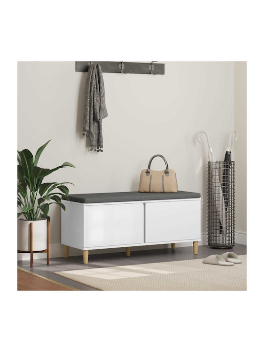 Eingangsmöbel mit Bank White 60x38x46cm
