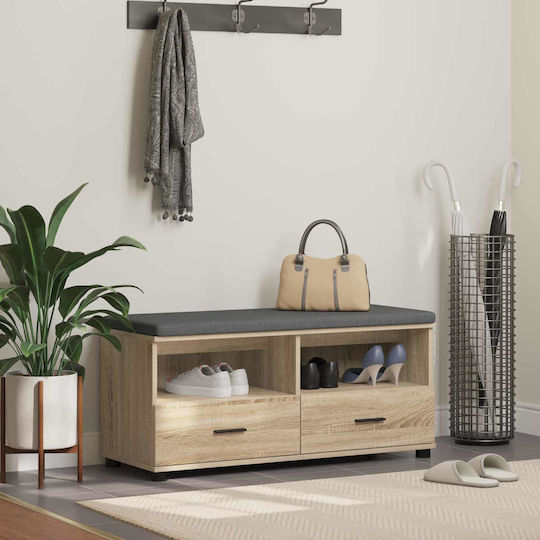Eingangsmöbel mit Bank Sonoma Oak 100x38x46cm