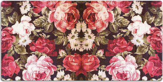 Desk Protector Scratches Red Roses 100x50 Cm