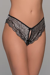 Milena by Paris Γυναικείο Sexy Slip Αυτοκινήτου Ασημί