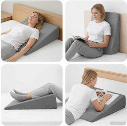 vidaXL Pernă Tip Wedge cu Spumă de Memorie 69x64x19cm vidaXL Pernă Tip Wedge cu Spumă de Memorie 69x64x19cm