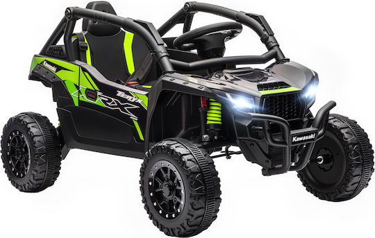 Kawasaki Buggy Cu Un Loc Cu Telecomandă Licențiat 12 Volți Negru
