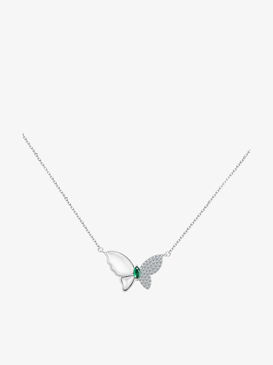 Necklace with design Butterfly from Silver