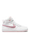 Court Borough Mid 2 Kids Sports Shoes Running with Hoop & Loop Closure White