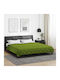 vidaXL Duvet Cover Queen 220x240 Green
