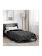 vidaXL Плик за Завивка Единичен 135x200 Black, Anthracite