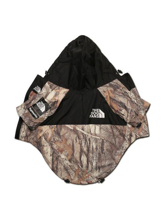 Denik Pets Brown Waterproof / Windproof Dog Coat with Hood XXXXLarge with 60cm Back Length