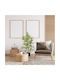 Homcom Artificial Bamboo Plant Height 90 Cm 504 Peva Pp Leaves Green Cement Pot Ø15x12.5 Cm 830-669v00gn