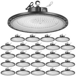 Horoz Electric Φωτιστικό Καμπάνα 150W Kühles Weiß 21000lm mit integrierter LED Beige Ø30xH30cm