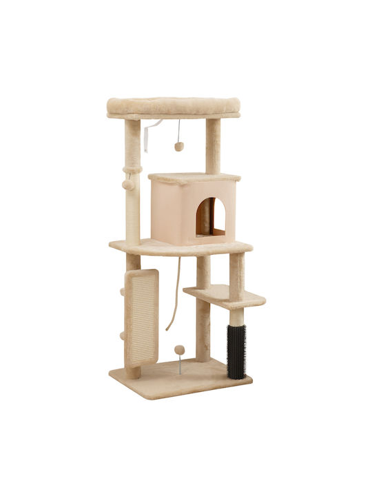 Pawhut Scratching Post Cat Trees Beige 30x30cm