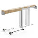 Vevor Sliding Door Mechanism 203.2cm Brown